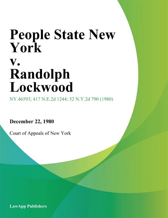 People State New York v. Randolph Lockwood