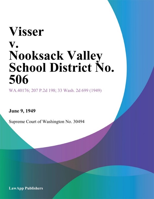 Visser V. Nooksack Valley School District No. 506