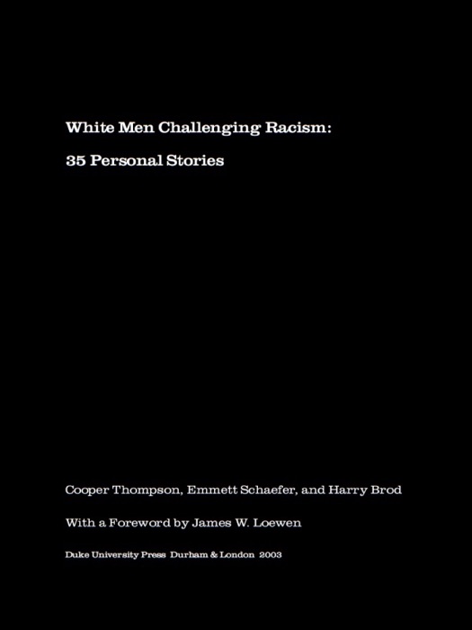 White Men Challenging Racism