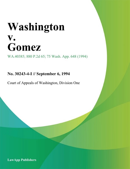 Washington V. Gomez