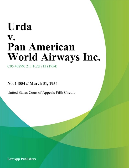 Urda v. Pan American World Airways Inc.
