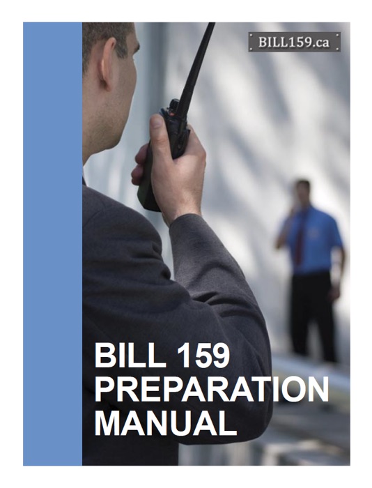 Bill 159 Preparation Manual