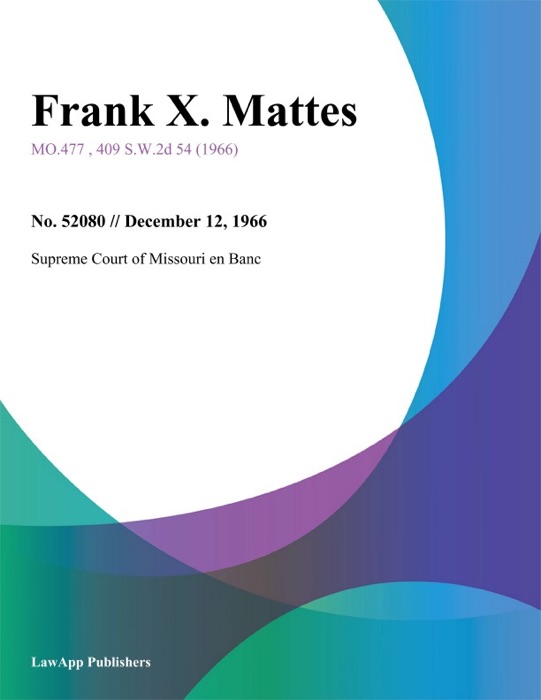 Frank X. Mattes