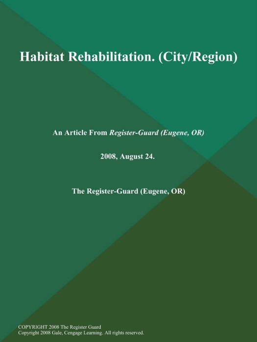 Habitat Rehabilitation (City/Region)