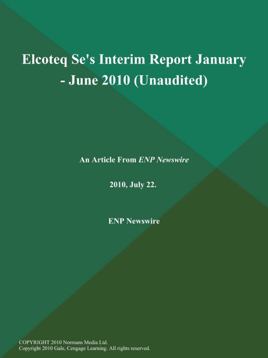 Elcoteq Se's Interim Report January - June 2010 (Unaudited)