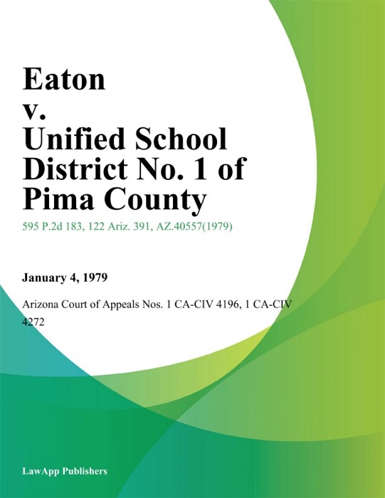Eaton v. Unified School District No. 1 of Pima County