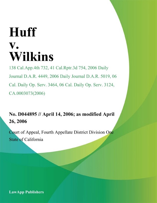 Huff v. Wilkins