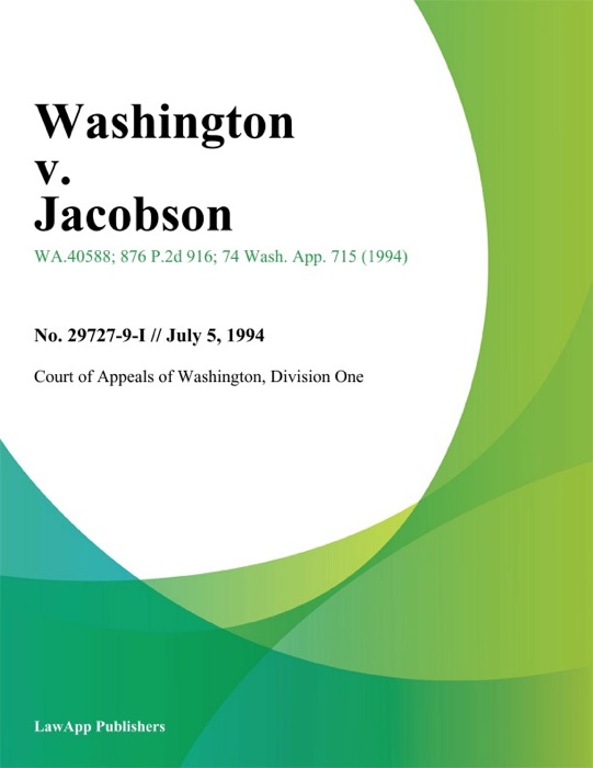 Washington V. Jacobson