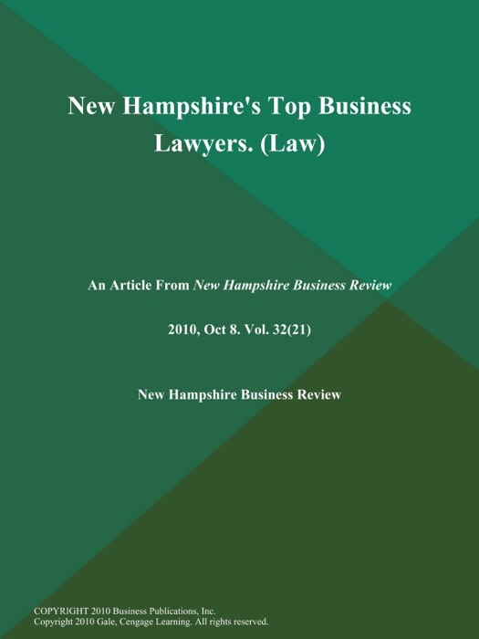 New Hampshire's Top Business Lawyers (Law)