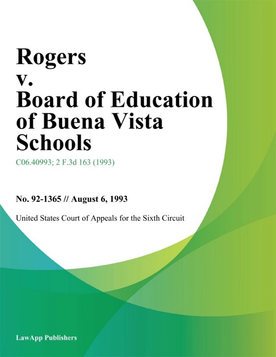 Rogers v. Board of Education of Buena Vista Schools