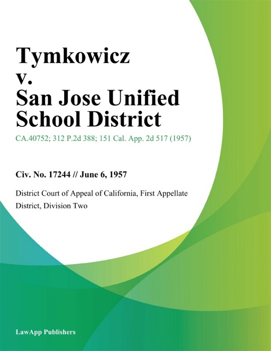 Tymkowicz v. San Jose Unified School District