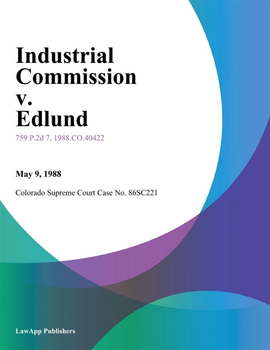 Industrial Commission V. Edlund