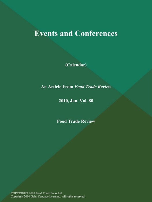Events and ConferencesCalendar)