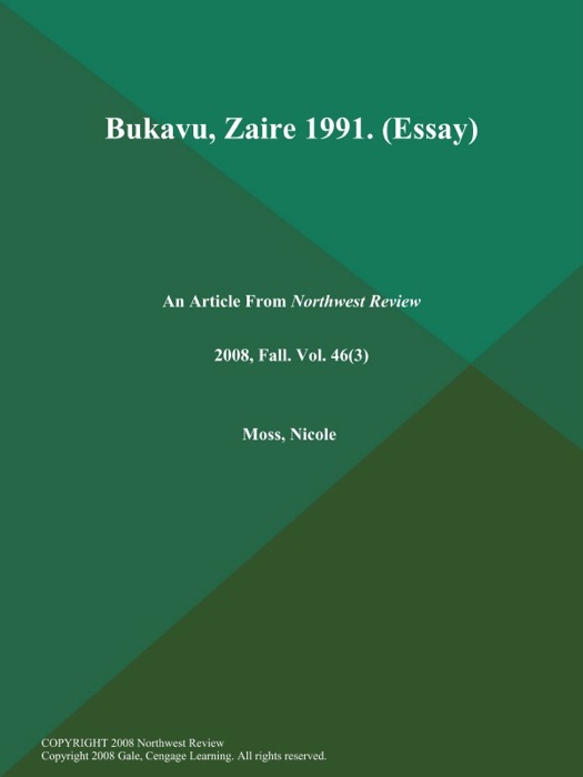 Bukavu, Zaire 1991 (Essay)