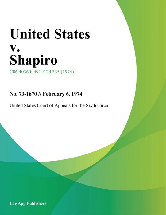 United States v. Shapiro