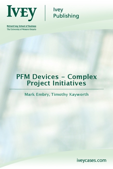 PFM Devices - Complex Project Initiatives