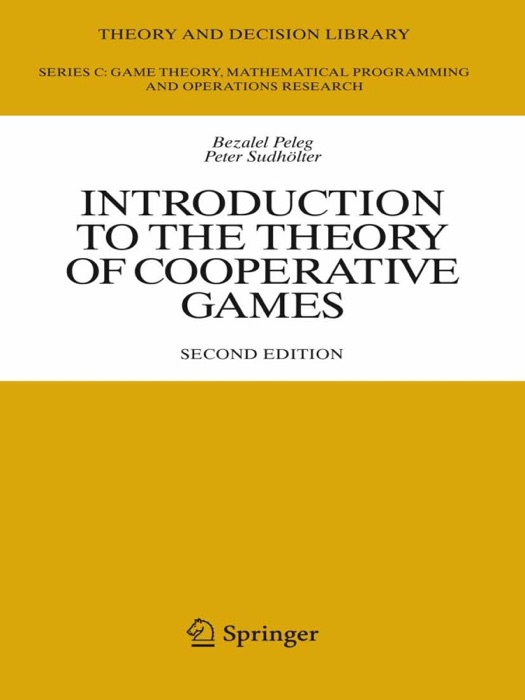 Introduction to the Theory of Cooperative Games