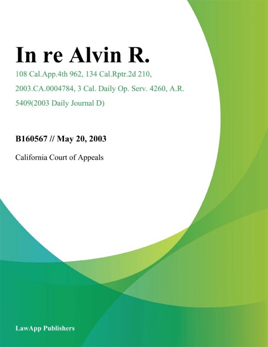 In Re Alvin R.