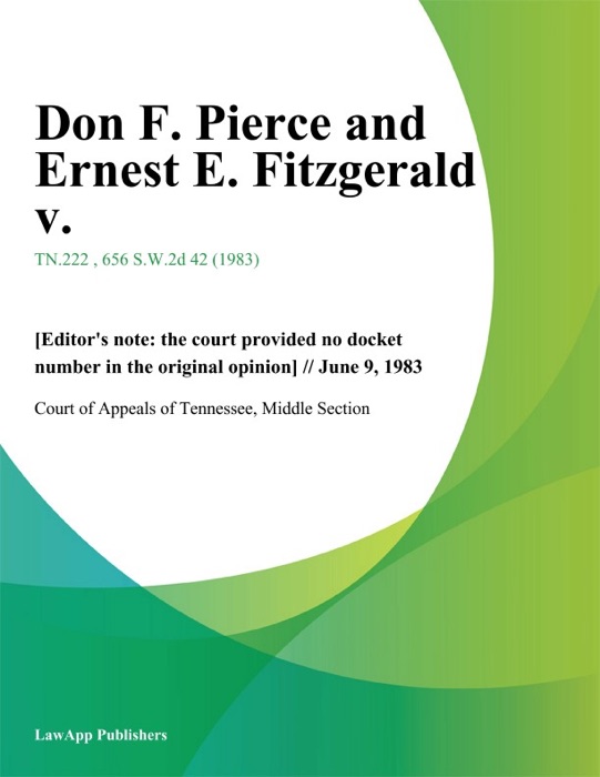 Don F. Pierce and Ernest E. Fitzgerald v.