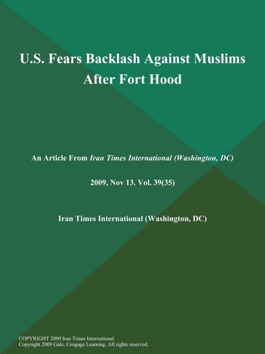 U.S. Fears Backlash Against Muslims After Fort Hood