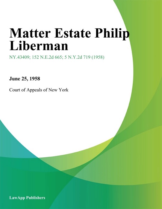 Matter Estate Philip Liberman
