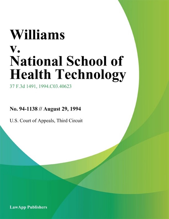 Williams v. National School of Health Technology