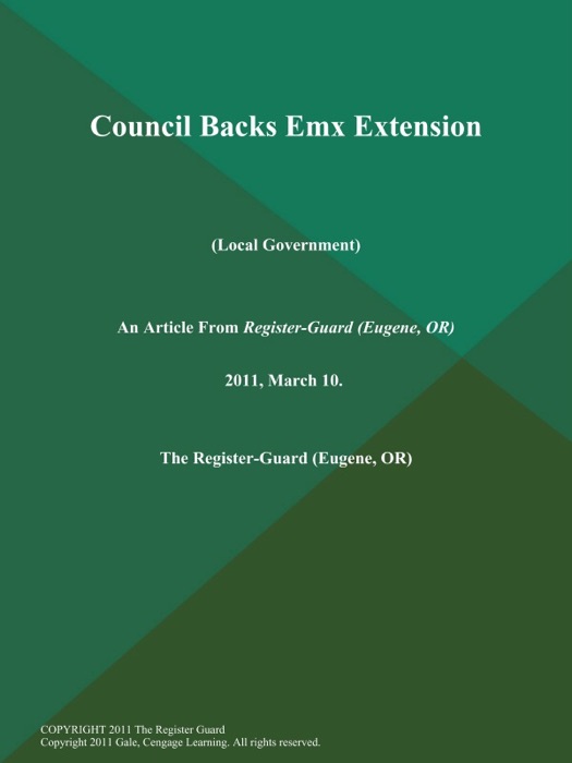 Council Backs Emx Extension (Local Government)