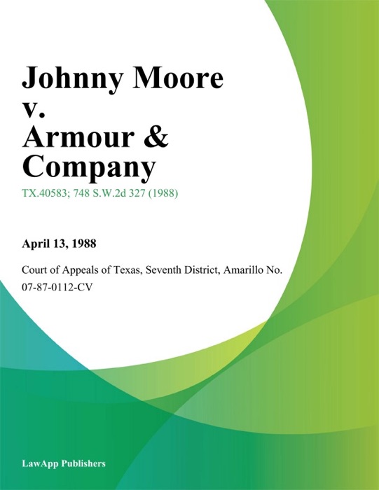 Johnny Moore v. Armour & Company