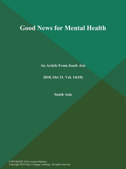 Good News for Mental Health