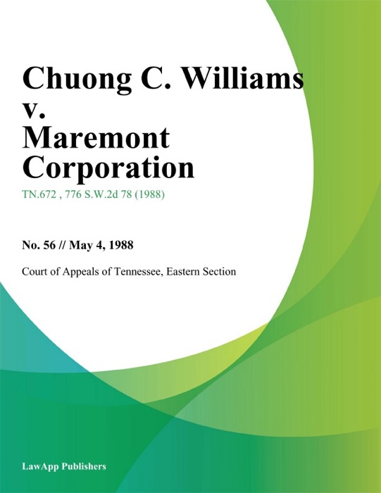 Chuong C. Williams v. Maremont Corporation