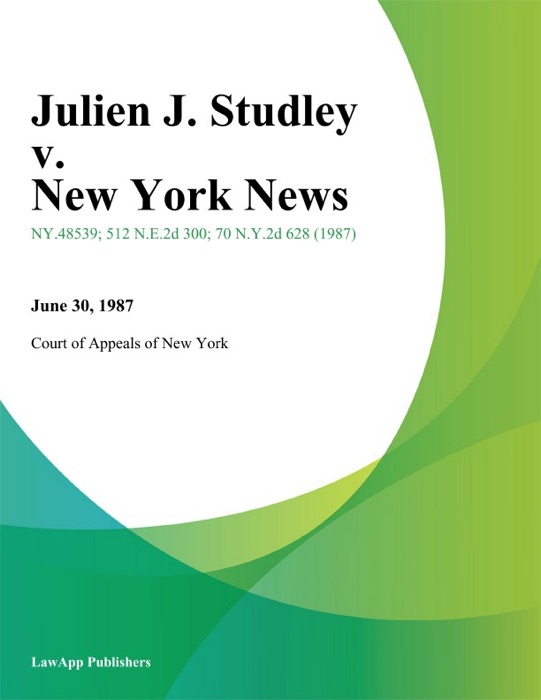 Julien J. Studley v. New York News