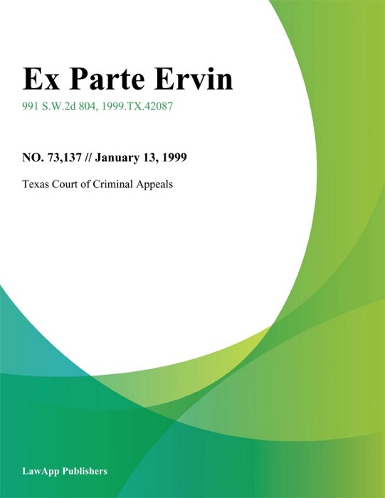 Ex Parte Ervin