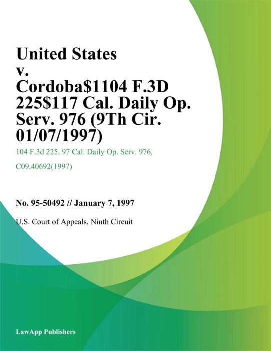 United States V. Cordoba