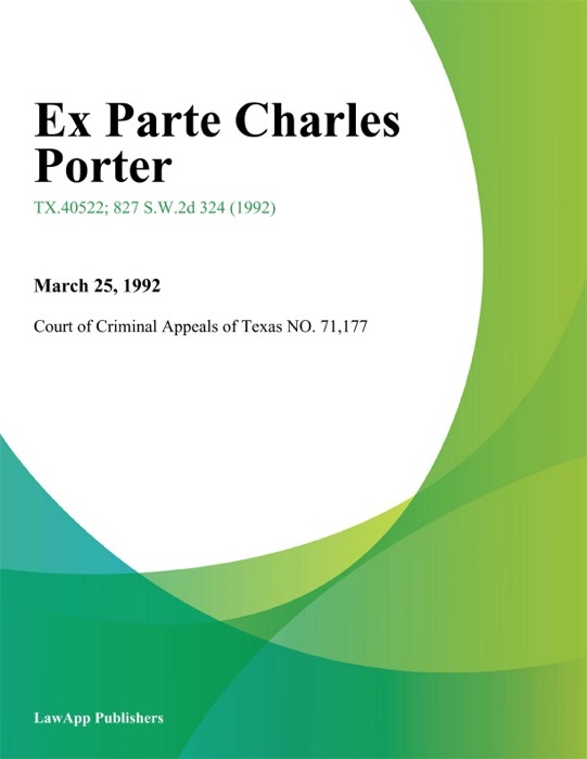 Ex Parte Charles Porter