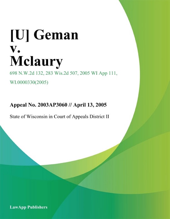 Geman v. Mclaury