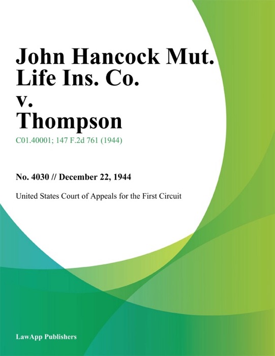 John Hancock Mut. Life Ins. Co. v. Thompson