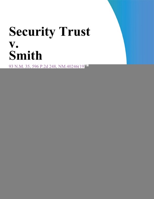Security Trust V. Smith