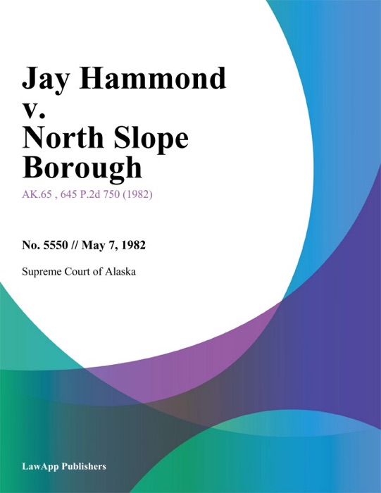 Jay Hammond v. North Slope Borough