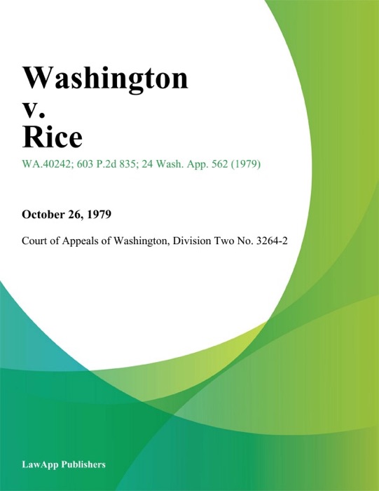 Washington V. Rice