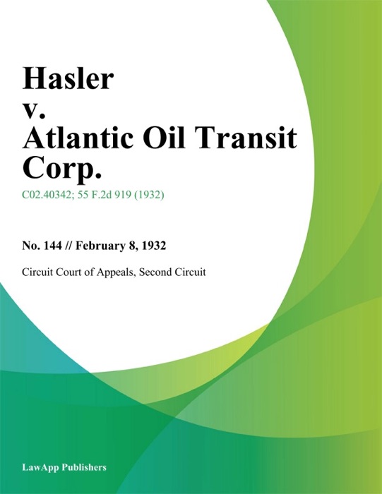 Hasler v. Atlantic Oil Transit Corp.