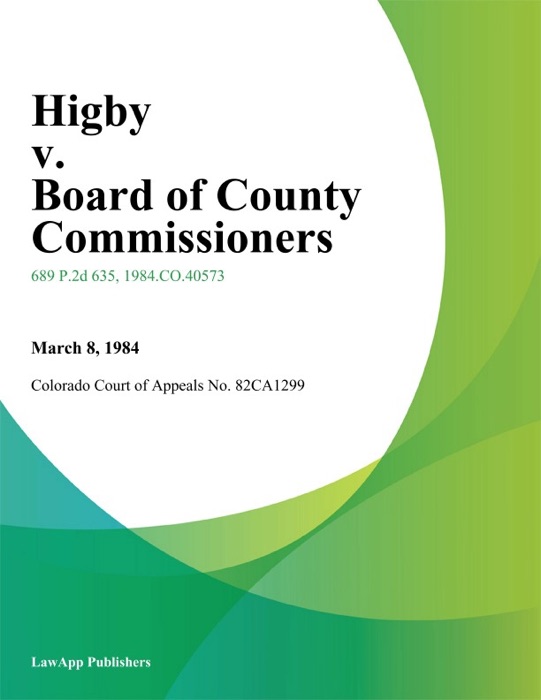 Higby v. Board of County Commissioners