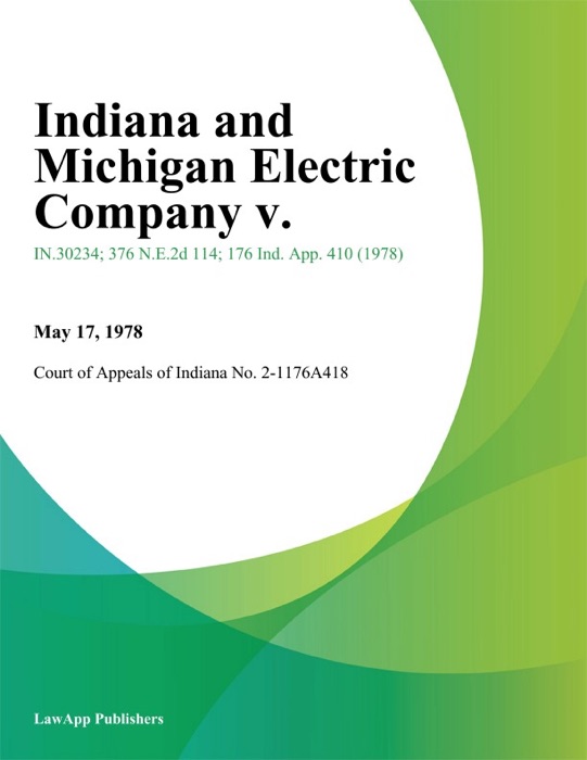 Indiana and Michigan Electric Company V.