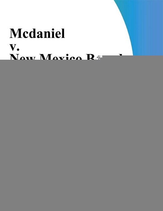 Mcdaniel V. New Mexico Board Of Medical Examiners