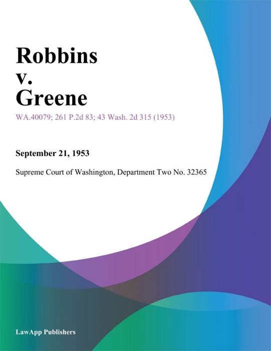 Robbins V. Greene