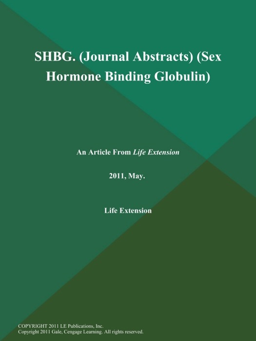 SHBG (Journal Abstracts) (Sex Hormone Binding Globulin)