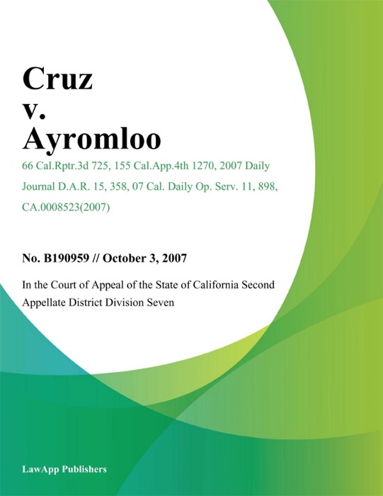 Cruz v. Ayromloo