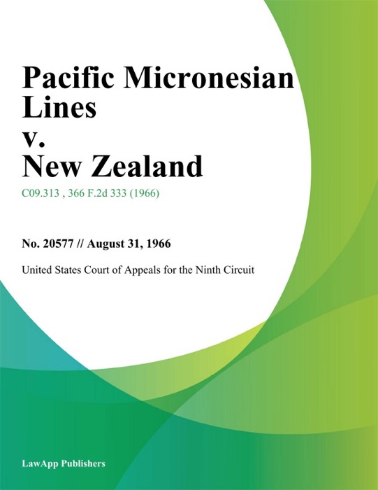 Pacific Micronesian Lines v. New Zealand