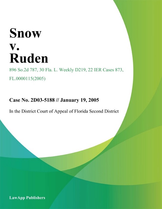 Snow v. Ruden