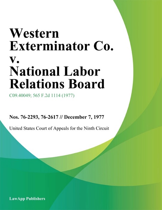 Western Exterminator Co. v. National Labor Relations Board