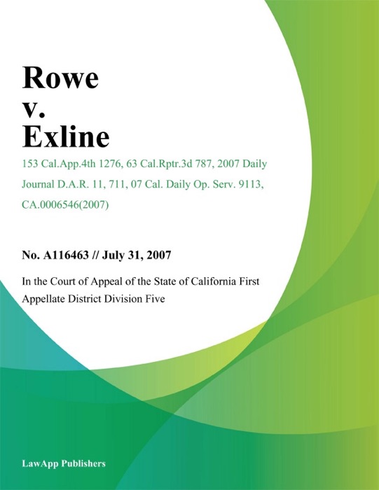 Rowe v. Exline